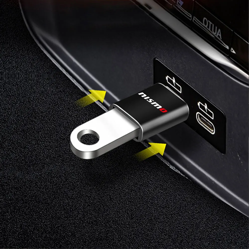 2025 Горячий адаптер OTG USB 3.0 к Type C, мини-конвертер, кабель для зарядки телефона, зарядное устройство для Nissan Nismo GTR Patrol Juke Micra X Trai (art.: 3920d12f78726) - 3920d12f78726