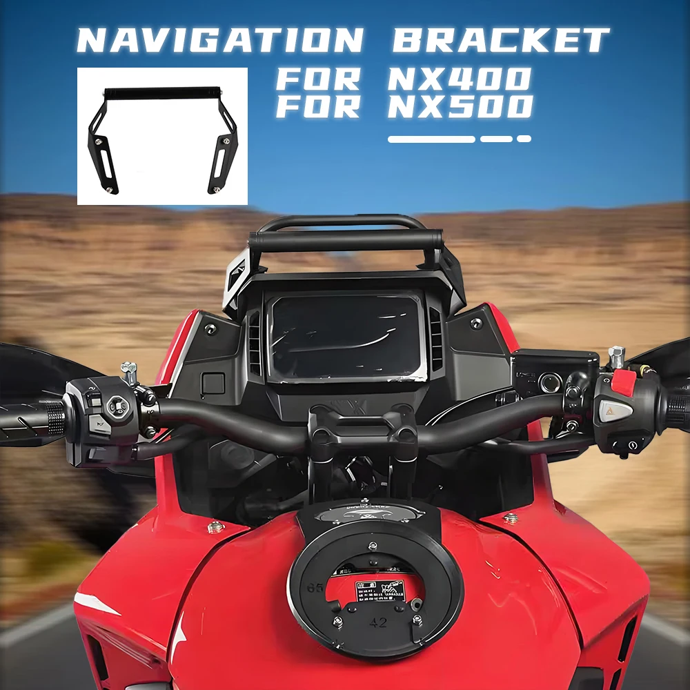 Фото Кронштейн-удлинитель 22 мм для Honda NX400 NX500 2024 2025, держатель GPS-навигации, камеры мобильного телефона, рекордеры, поддержка планки №2