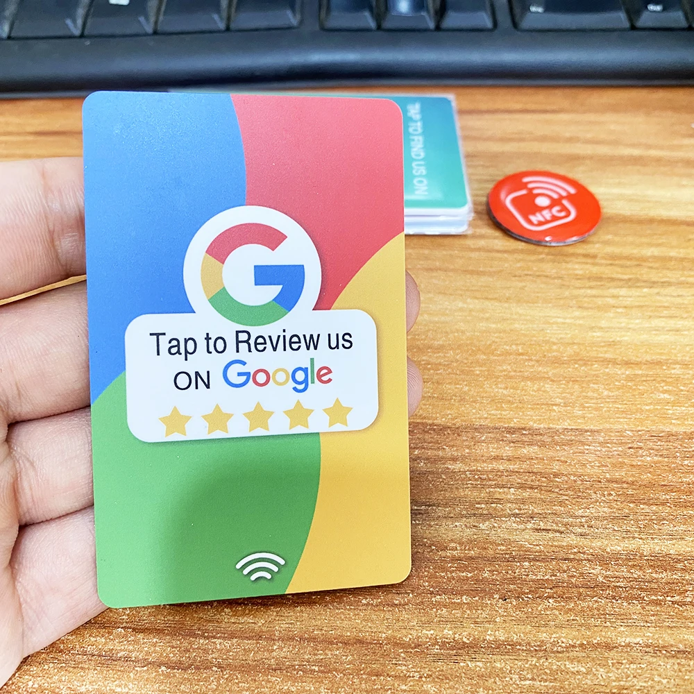 Фото Стандартный NFC Instagram Карты отзывов Google Android/iPhone Написание URL-адресов для социальных сетей Карты отзывов для бизнеса №2