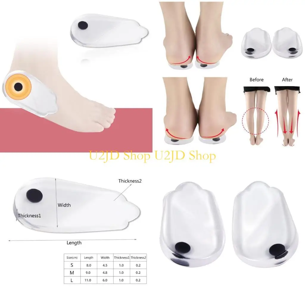U2JD 1PAIR MASSAGE стельки гель o/x type gat get geltics guel bad Корректирующие магнитные магнитные стельки вставьте