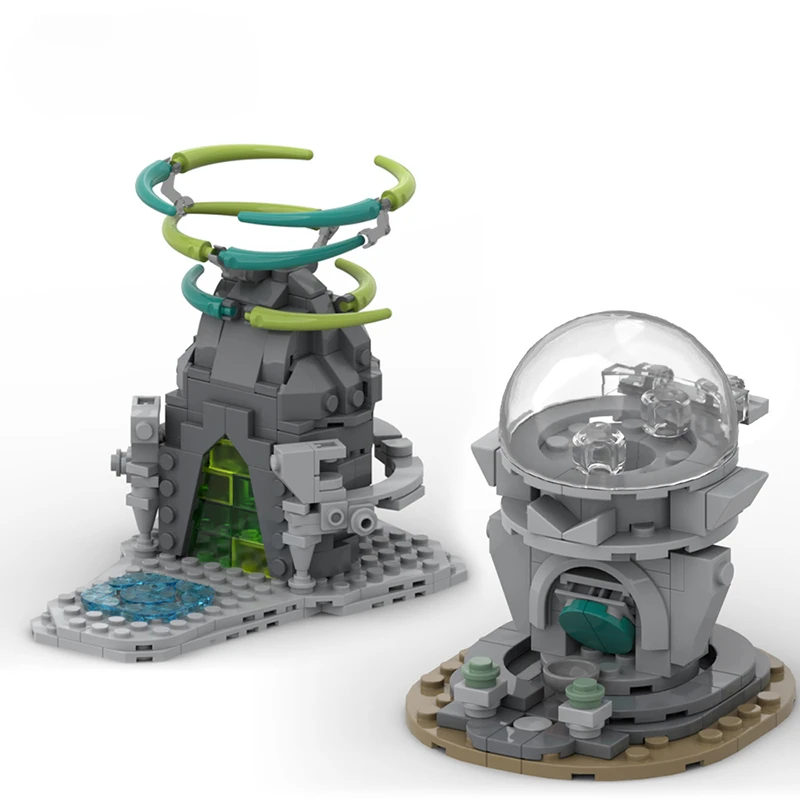 Конструктор MOC Zeldaed игровой серии, 340 шт., сборка, храм, зонау, гасяпон