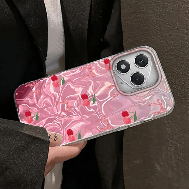 Фото Чехол для телефона с розовым вишневым бантом и леопардовым принтом для Honor 400 Pro X9c Magic7 Magic6 200 Lite Smart X9a X8a X8b X8c X7c Fundas Cover №5