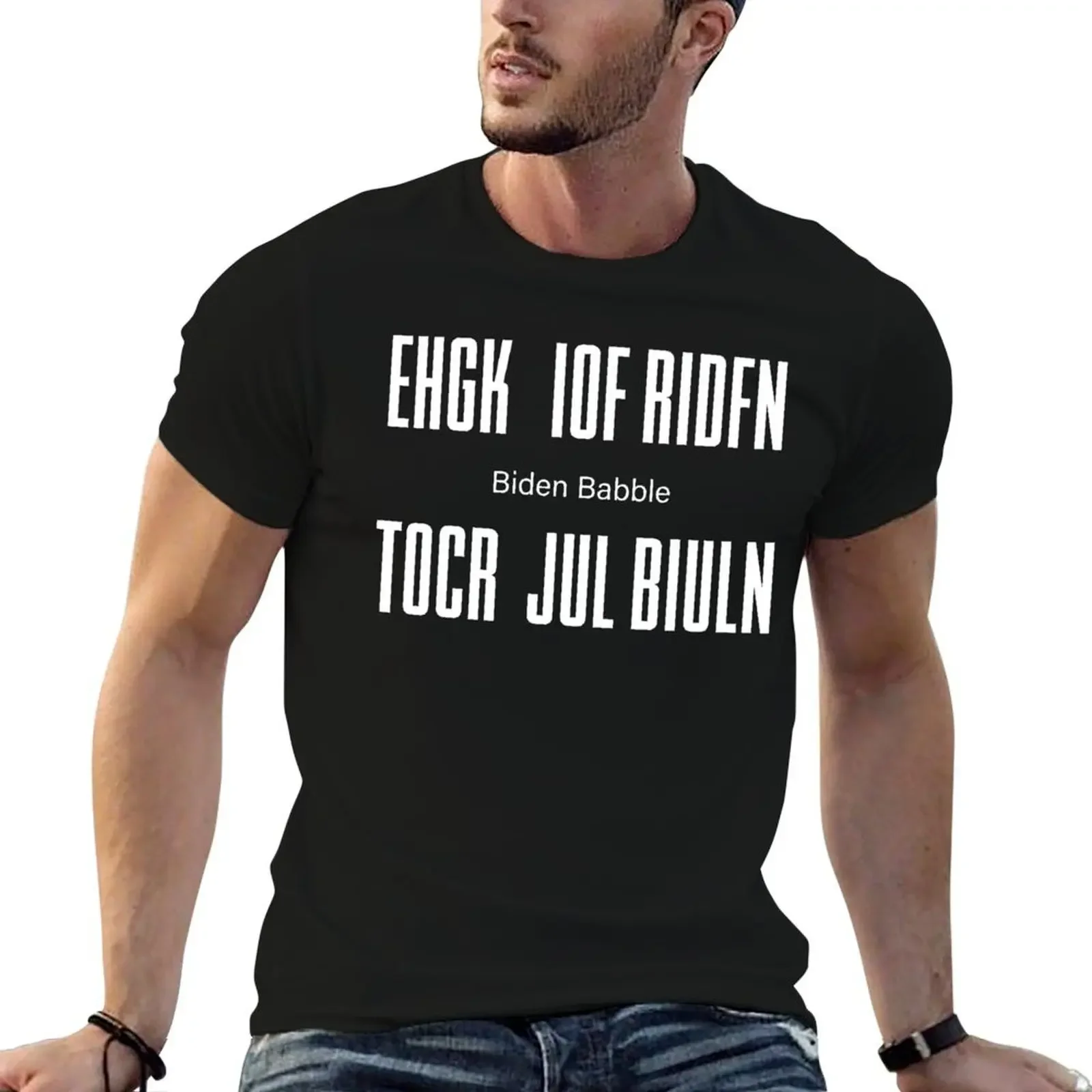 ehgk iof ridfn tocr jul biuln Байден Бабл футболка больших размеров спортивные фанаты винтажная аниме рубашка рубашки футболка с рисунком для мужчин