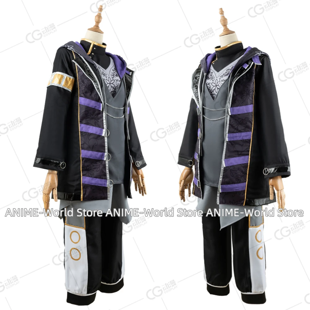 Фото Игровой проект Sekai, красочный сценический костюм Shinonome Akito для косплея, аниме, одежда, костюм для Хэллоуина, униформа на заказ №3