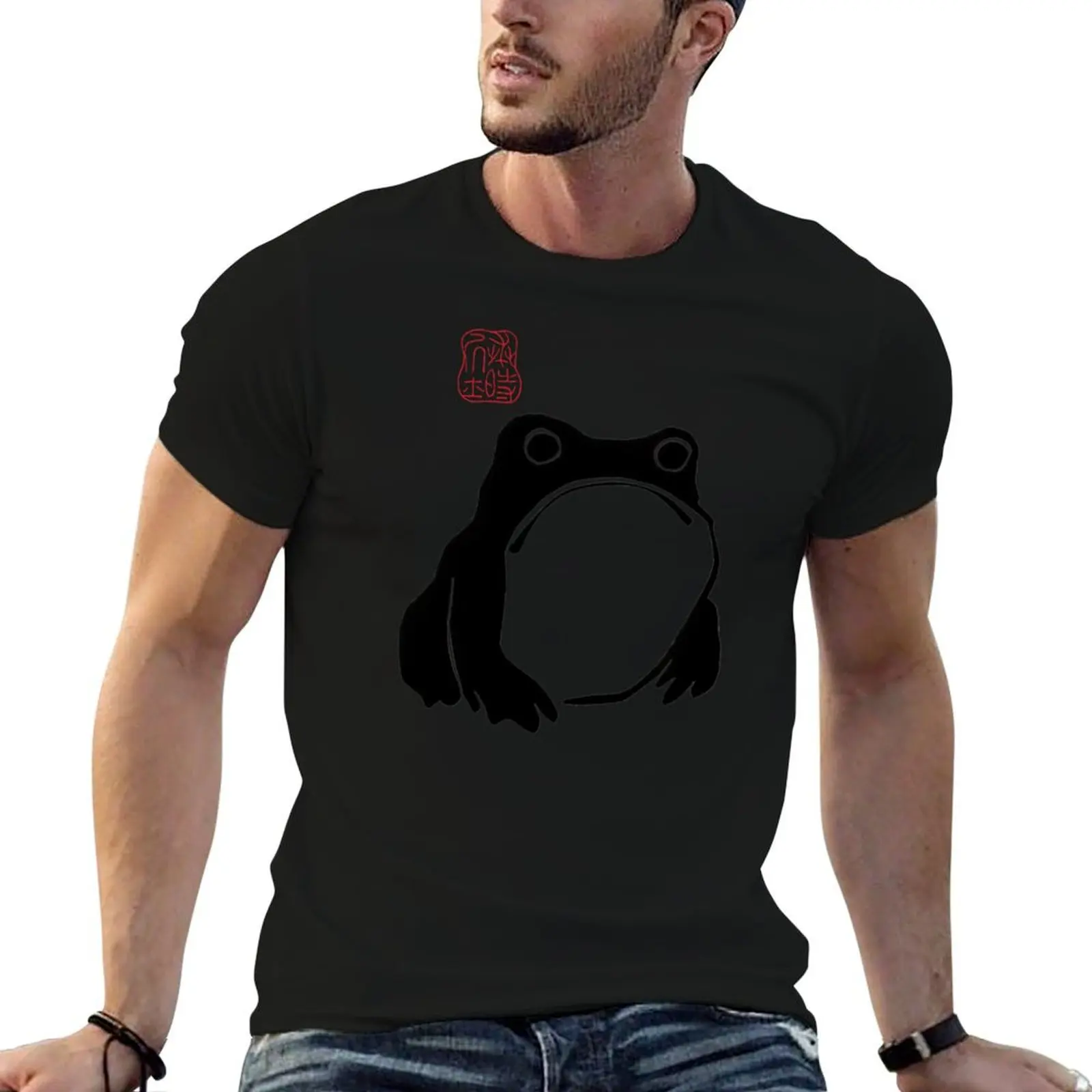 Футболка Unimpressed Frog, Grumpy Frog, забавная японская эстетика с жабой от Matsumoto Hoji, футболка с толстовкой в винтажном стиле