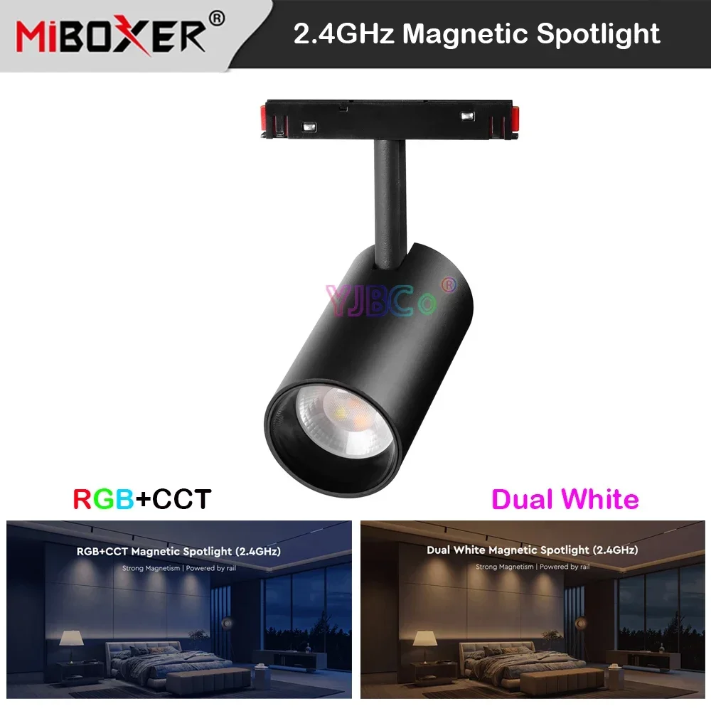 Miboxer 2,4G 6W 12W 25W RGB + CCT Магнитный фонарь, умный двойной белый цвет, цветовая температура, освещение 48V 2,4G, Радиочастотный пульт дистанционного управления/шлюз