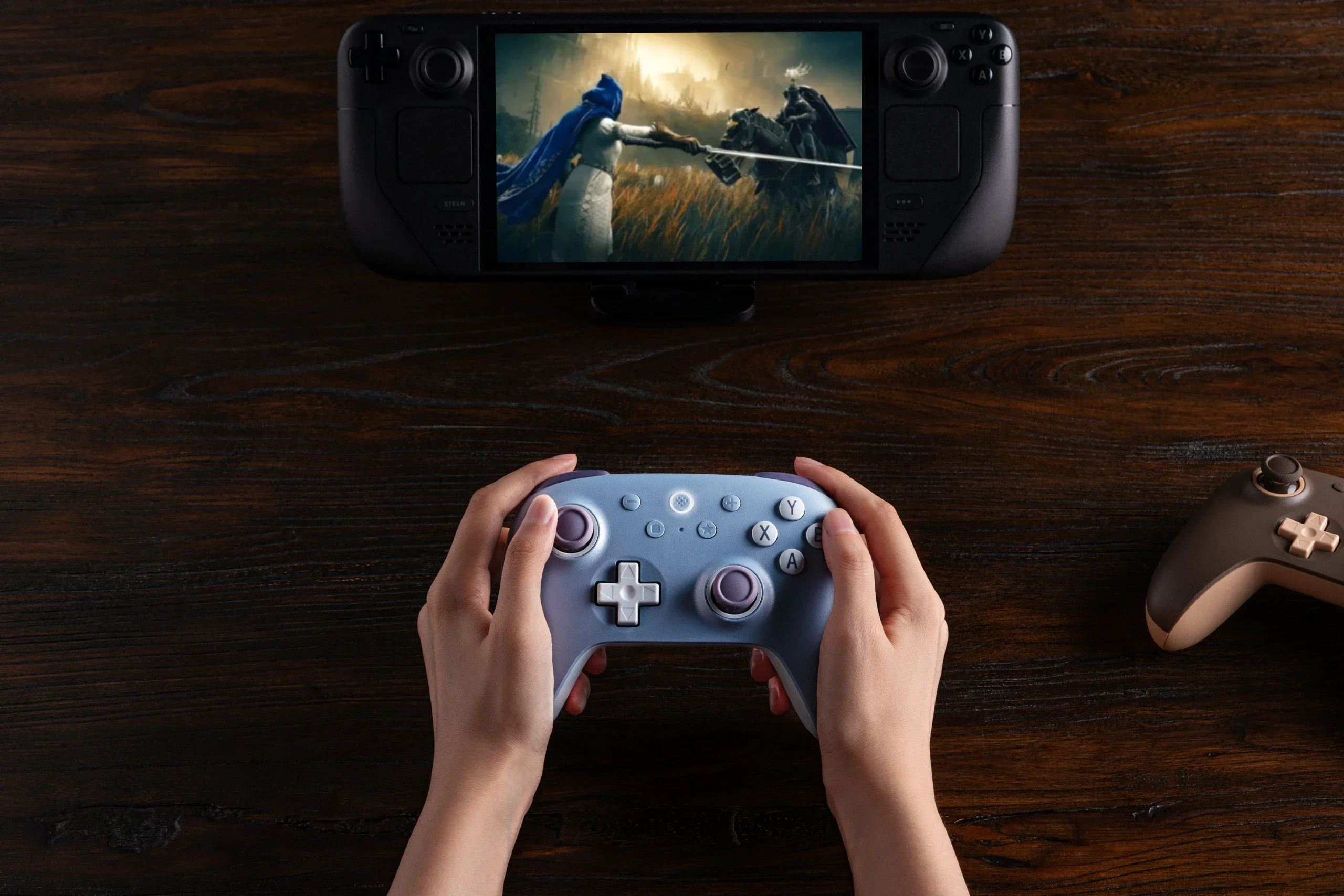 Фото Беспроводной игровой контроллер 8BitDo New Ultimate 2C для ПК, Windows 10, 11, Steam Deck, Raspberry Pi, аксессуары для геймпада Android №3