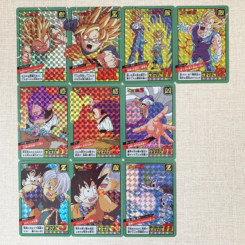Фото Квадратные карты-вспышки DRAGON BALL Z, аниме, серия 1-20, Сон Гоку, Вегета, Фриза, сотовый элемент, полный набор №3