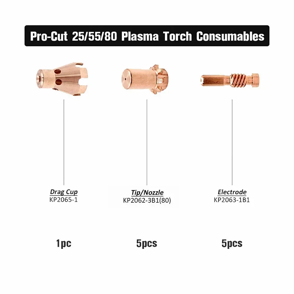 Насадки для плазменной резки KP2062-3B1 и электроды KP2063-1B1 для ProCut 20 55 80, аксессуары для плазменной электрической резки ﻿ (art.: 3920c93338b4f) - 3920c93338b4f