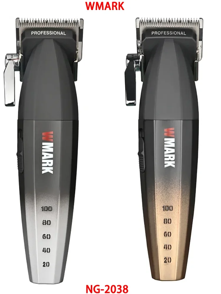 NG-2038 WMARK Мужская профессиональная машинка для стрижки волос для парикмахерской, электрический триммер с ЖК-дисплеем, 9000 об/мин, высокая скорость с фартуком