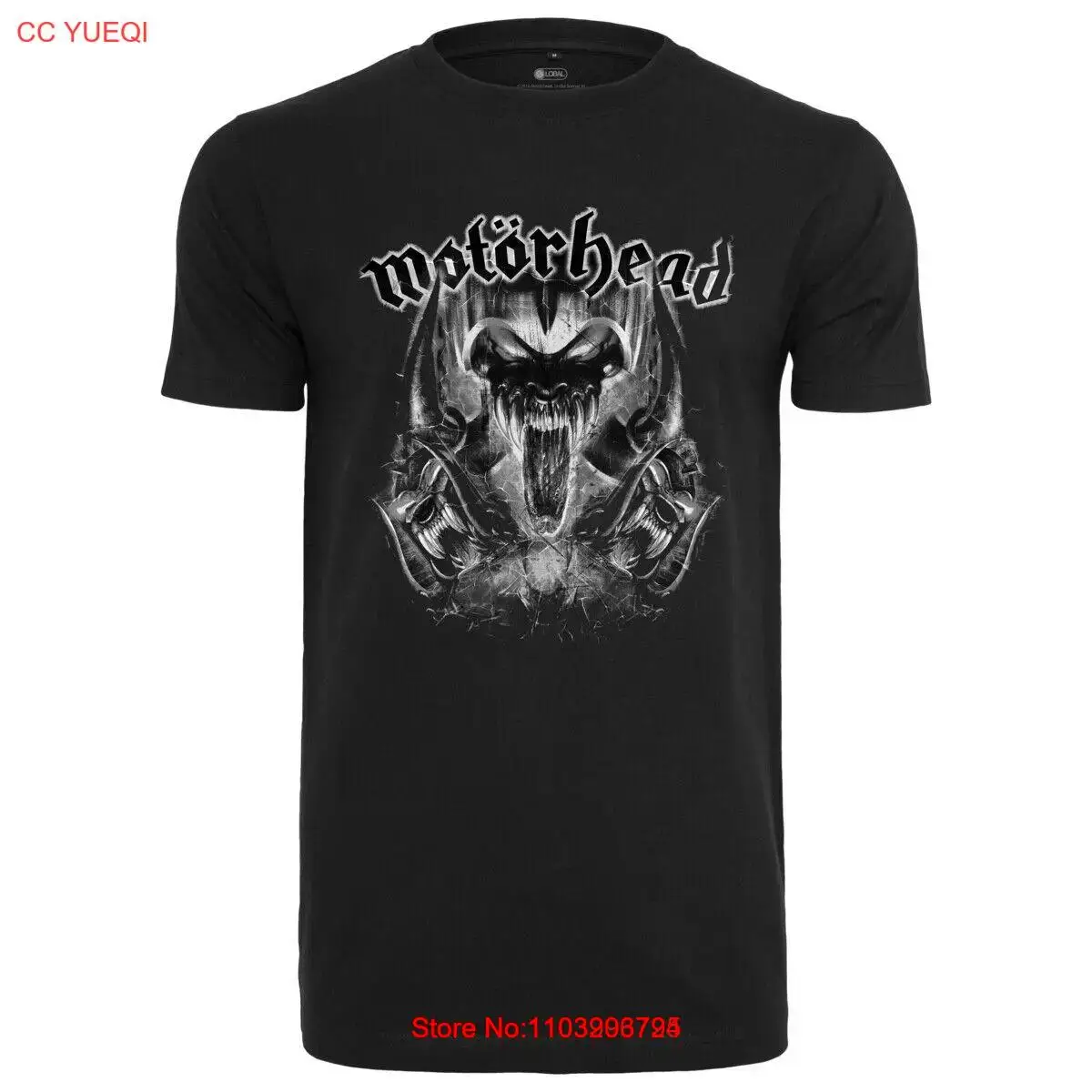 Мужская футболка Merchcode Motoerhead Warpig, хлопковая юбка из джерси с принтом логотипа