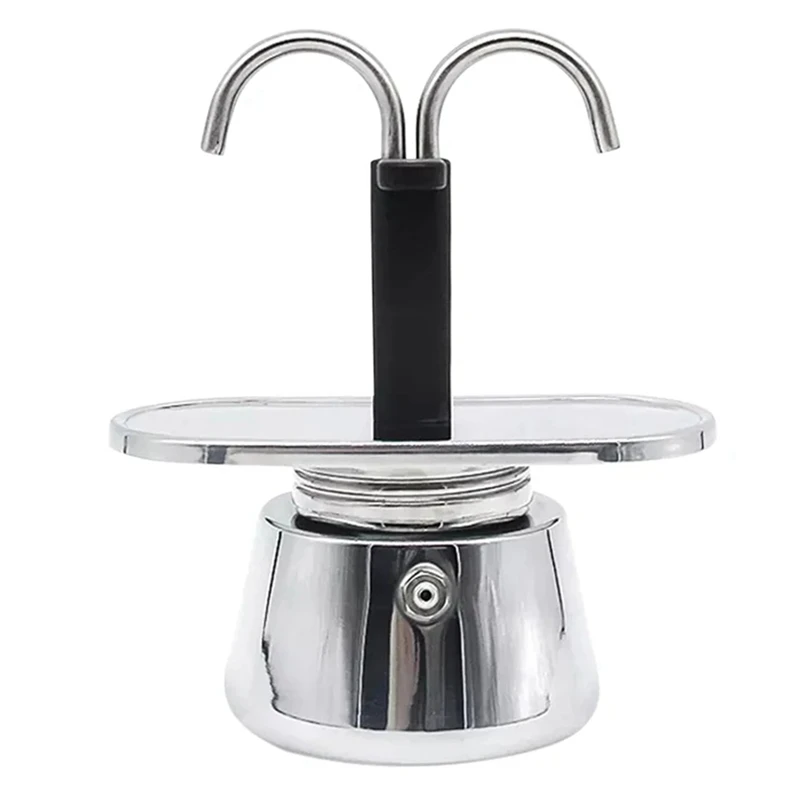 Кофейник Moka, кофейник из нержавеющей стали с двойной головкой, в итальянском стиле, «сделай сам», для кухни