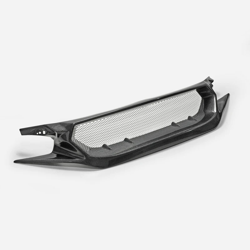 Фото Передняя решетка из углеродного волокна для Honda 17-в. Civic Type R FK8 JS в стиле (Склад в США, включая доставку) №2
