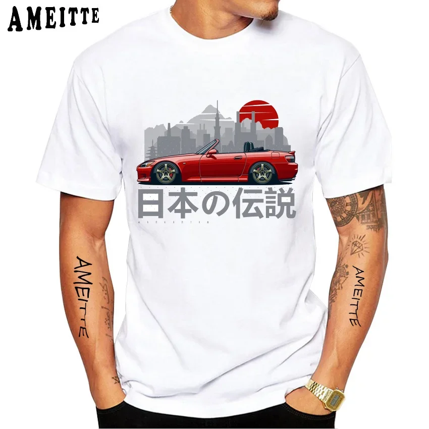 Футболка мужская с принтом «I Love My Japanese Legend S2000», тенниска с короткими рукавами, майка с принтом JDM Civic, Повседневная рубашка в стиле хип-хоп для мальчиков, лето