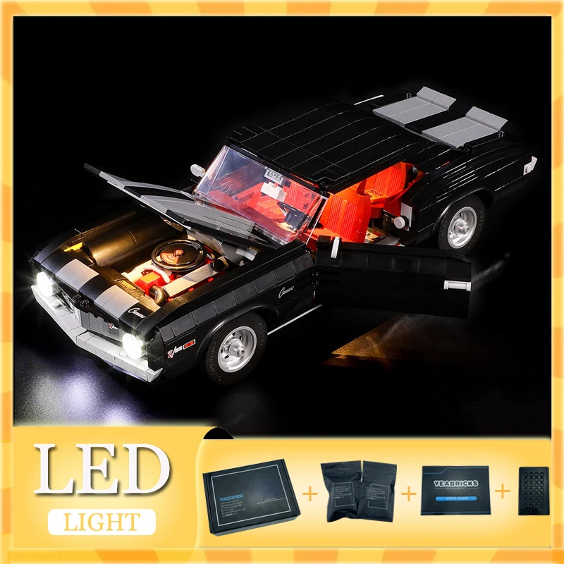 Комплект светодиодных фонарей «сделай сам» для LEGO Technical Black Vintage 10304, подарок Building Brock (только светодиодный светильник, без модели блоков)