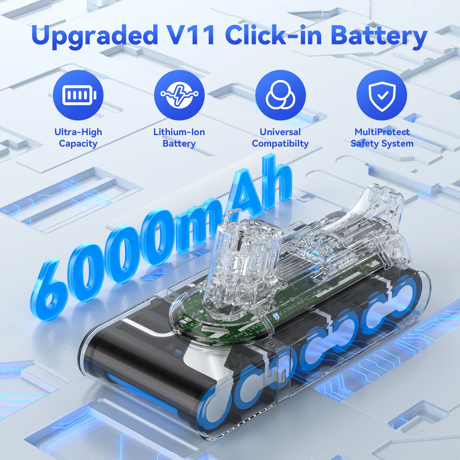 Фото 25,2 В для Dyson V11 SV14 SV15 аккумуляторная серия пылесоса Fluffy V11 Absolute Extra V11 Absolute V11 Animal 970145-02 аккумулятор №2