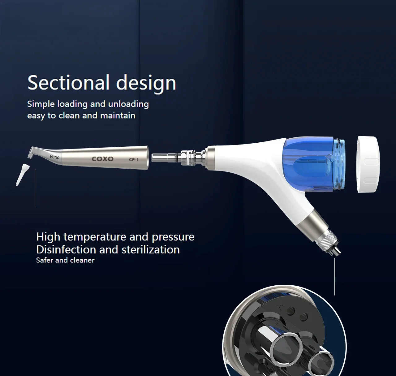 COXO Air Polisher Prophy Jet Инструмент для полировки воздушного потока (art.: 3920cb3745a52) - 3920cb3745a52