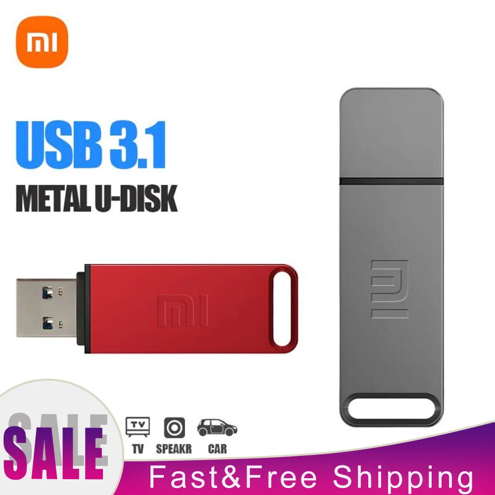 Фото Новый металлический флеш-накопитель Xiaomi на 1 ТБ, флеш-накопитель на 256 ГБ, 512 ГБ, Водонепроницаемый U-диск, брелоки можно закрепить, Usb-память №5