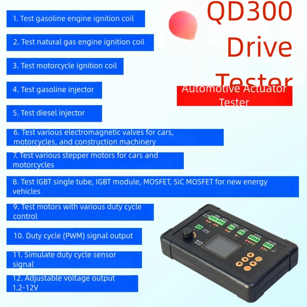 Фото Тестер автомобильной катушки зажигания QD300 QDB-2A 3A IGBT Тестер автомобильной катушки зажигания Привод Детектор неисправностей Электрический прибор №3