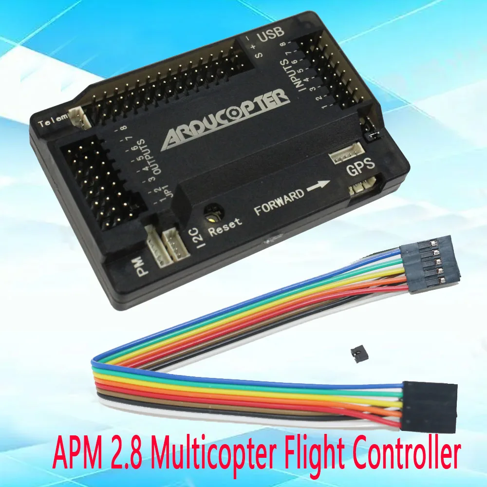 Контроллер полета мультикоптера APM2.8 APM 2,8, 2,5 2,6 обновленный встроенный компас с прямым контактом и чехлом, для квадрокоптера на дистанционно...