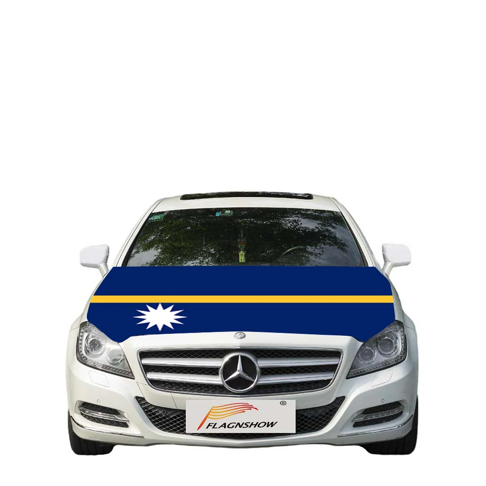Чехол для автомобиля Nauru Flag свободного размера из эластичной ткани