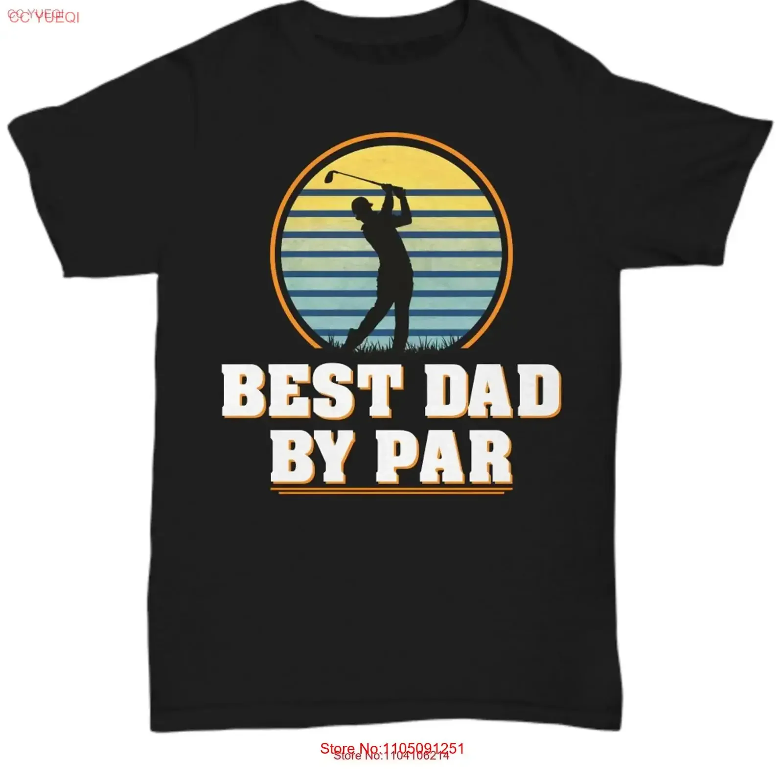 Футболка Best Dad By Par на День отца от сына или дочери на день рождения, Рождество, винтажная стираная домашняя уличная одежда слегка