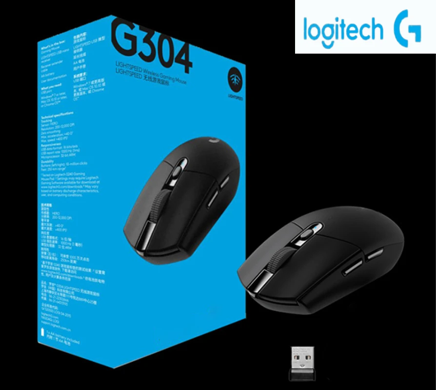 Мышь Logitech G304 LIGHTSPEED Беспроводная игровая, 12000 DPI, 6 программируемых кнопок