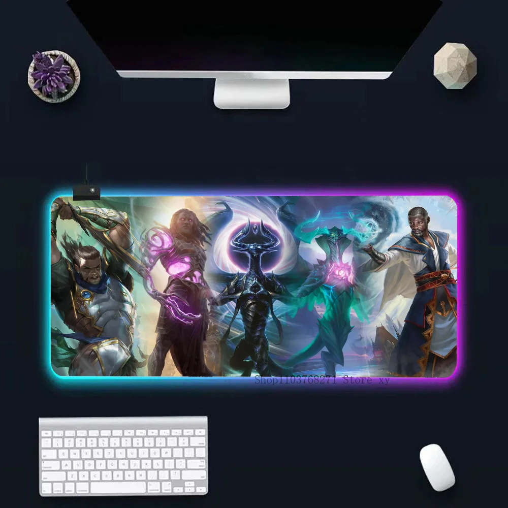 M-Magic The Gathering Game Mousepad XXL RGB Gaming Mouse Pads HD Black Gamer Accessories Large LED (art.: 3920cac42f89e) - 3920cac42f89e