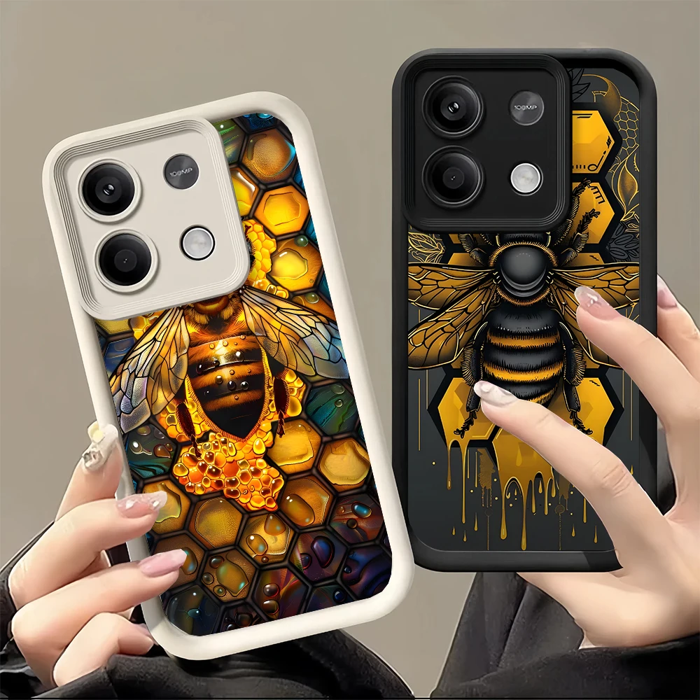 Чехол для телефона Bee Keeping Honey Animal для Xiaomi Poco F7 Ultra F5 X6 X5 X3 Pro M7 M6 Redmi 14C 13 12C 12 10A 10C 10 9A 9C 9T 9 Fun