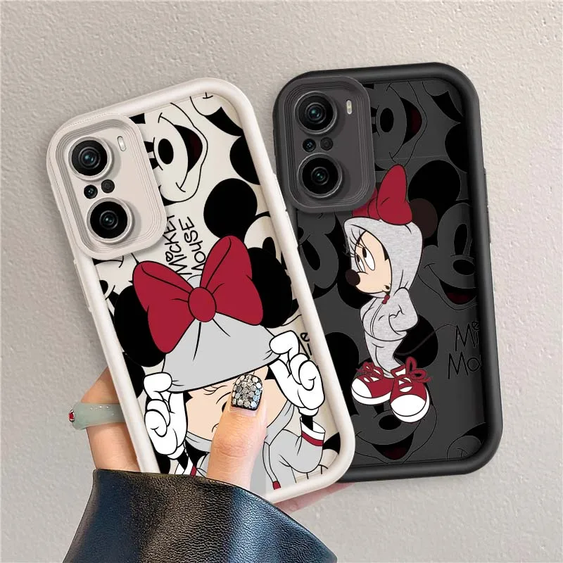 Чехол для телефона Disney с Микки и Минни Маусом для Xiaomi Mi Poco X3 X4 X5 X6 M4 M5 M5s M6 F4 F5 F6 Pro GT Plus 5G Eye Ladder Cover