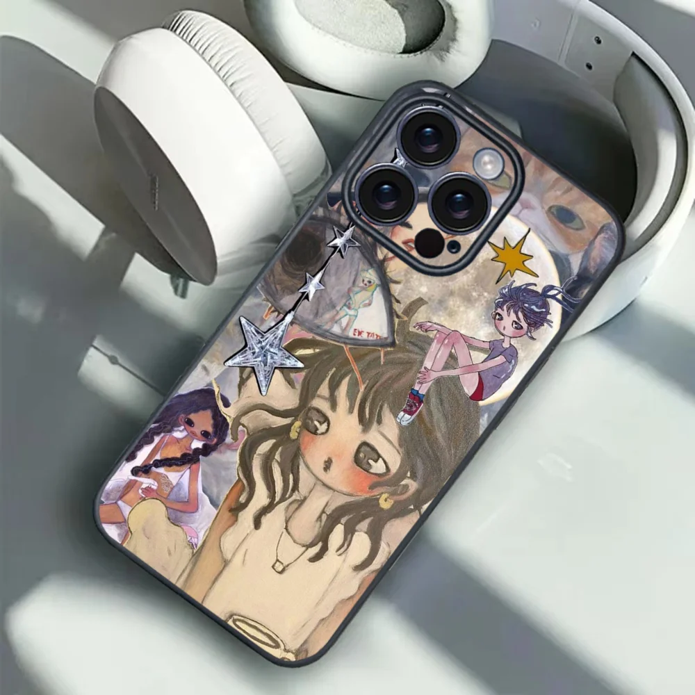 Фото Aya Takano Phone Case For iPhone 16 15 14 13 12 11 PRO MAX PLUS Mini TPU Soft to Skin-friendly case №4