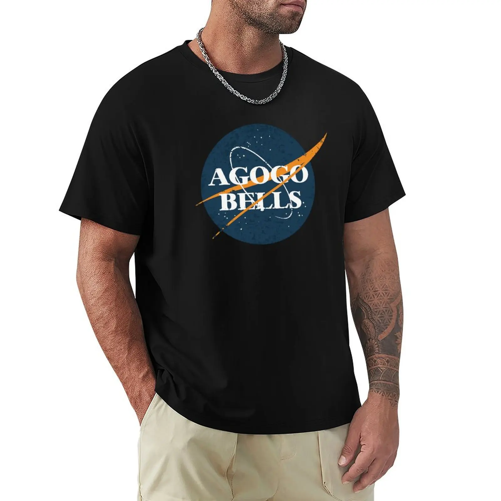 Винтажная футболка Agogo Bells Space, одежда, винтажные футболки с рисунком баскетбола, дешевая мужская одежда