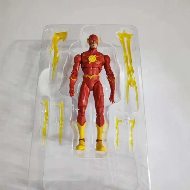 Фото Игрушечная фигурка Flash Dc2021, желтая, красная, обратная вспышка, может быть сделана в модель, фигурка, фильмы, ТВ-шоу, праздничные подарки №2