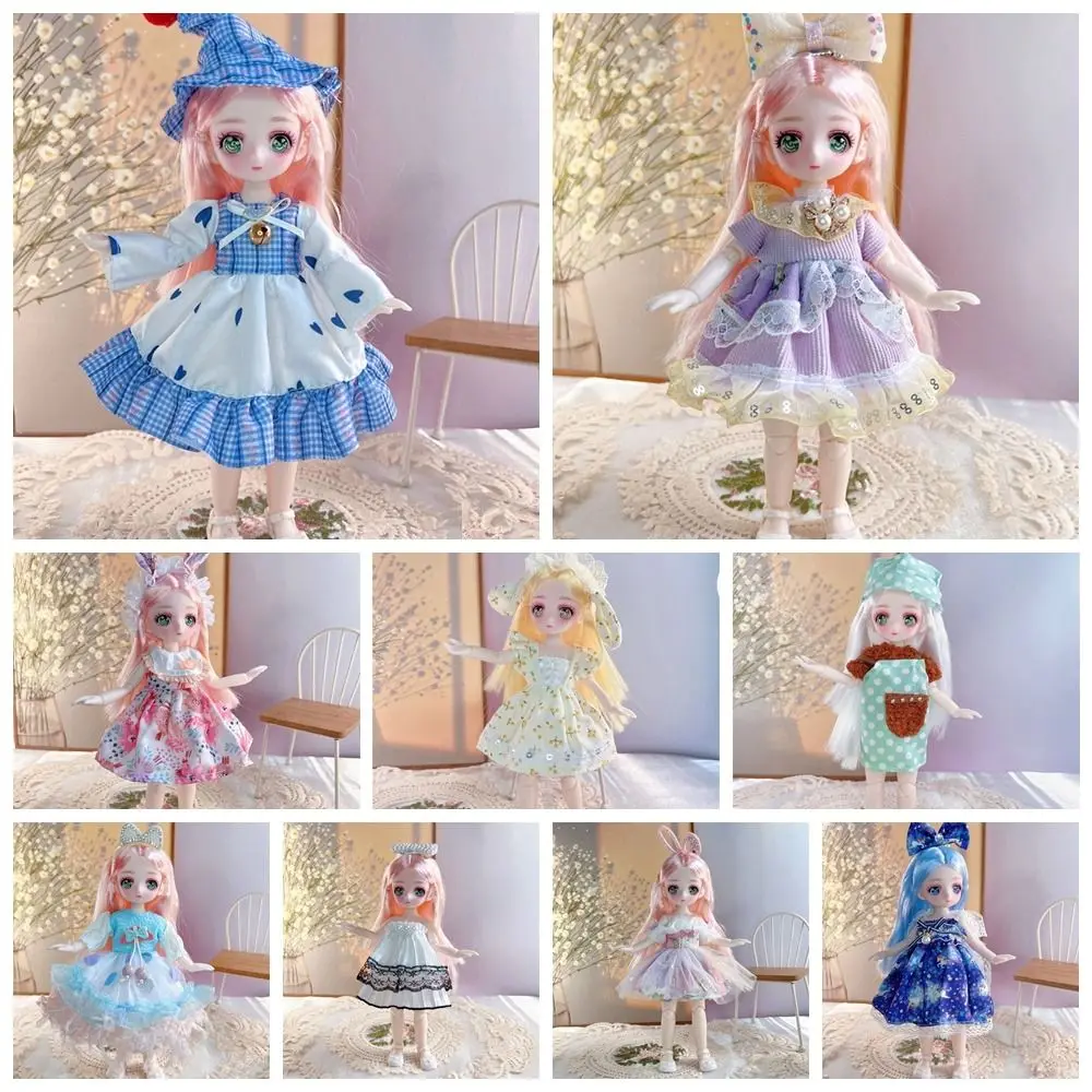Игрушка «сделай сам» с одеждой, кукла BJD, нарядная 3D глаза, имитация петли для глаз, кукла 23 см, красочные съемные шарниры, куклы, детские игрушки