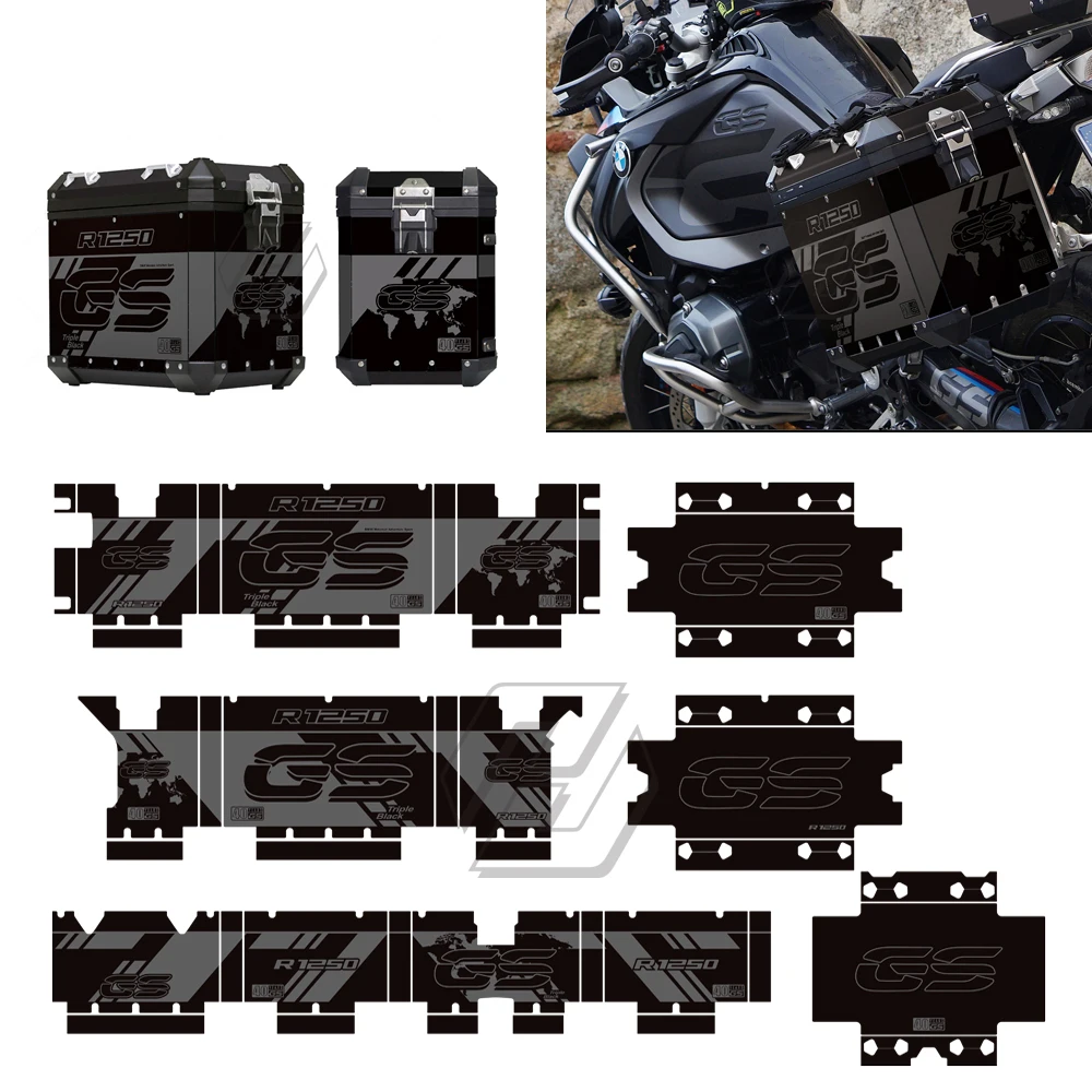 Алюминиевая наклейка для Мотоцикла BMW Panniers 40 GS R1250GS Triple Black Adventure 2019-2021