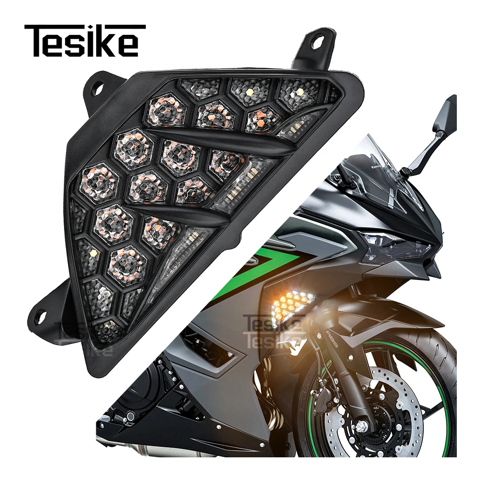Фото Новые передние указатели поворота, поворотная лампа для Kawasaki ZX-4R ZX4R ZX 4R ZX-4RR ZX4RR ZX 4RR NINJA650 NINJA 650 2023 2024 №5