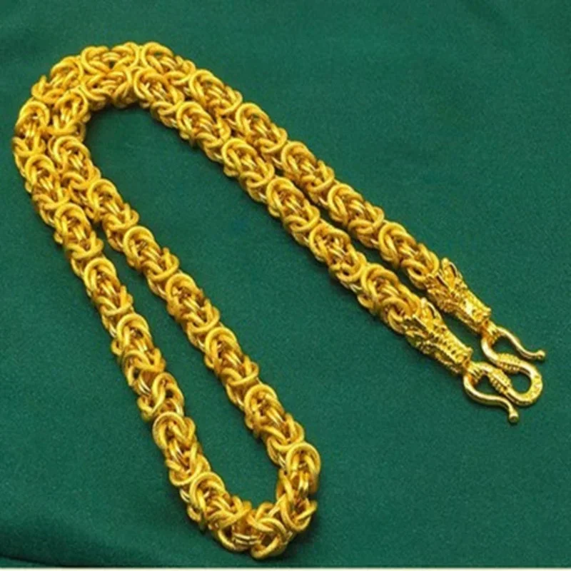 Ожерелье из серебра 100% пробы с позолотой 999 пробы и Головой Дракона (art.: 3920c6821d2f0) - 3920c6821d2f0