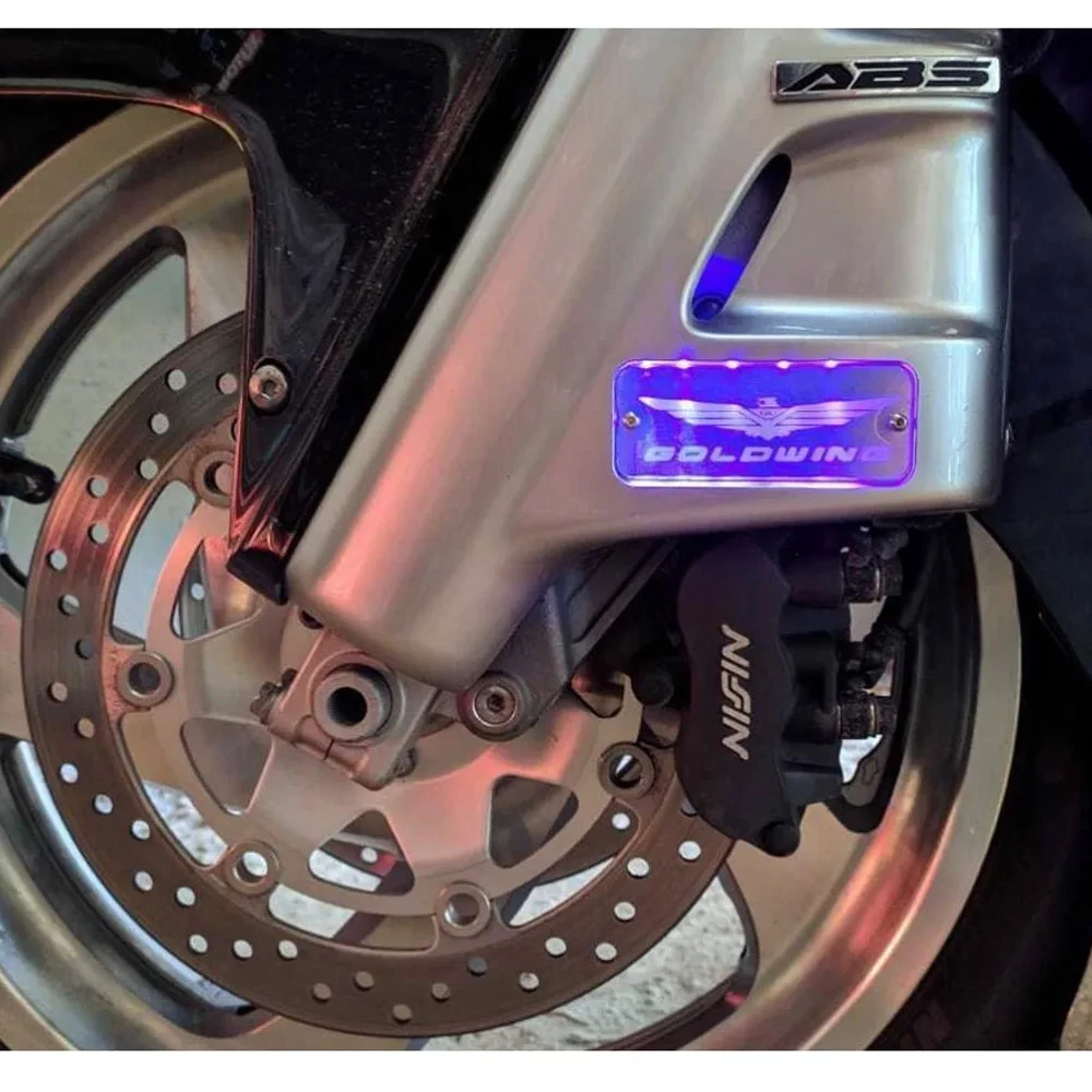 Фото Gold Wing GL 1800 Moto передний коромысло, светодиодная декоративная крышка, светоизлучающая крышка для Honda Goldwing 2001-2017 GL1800 №5