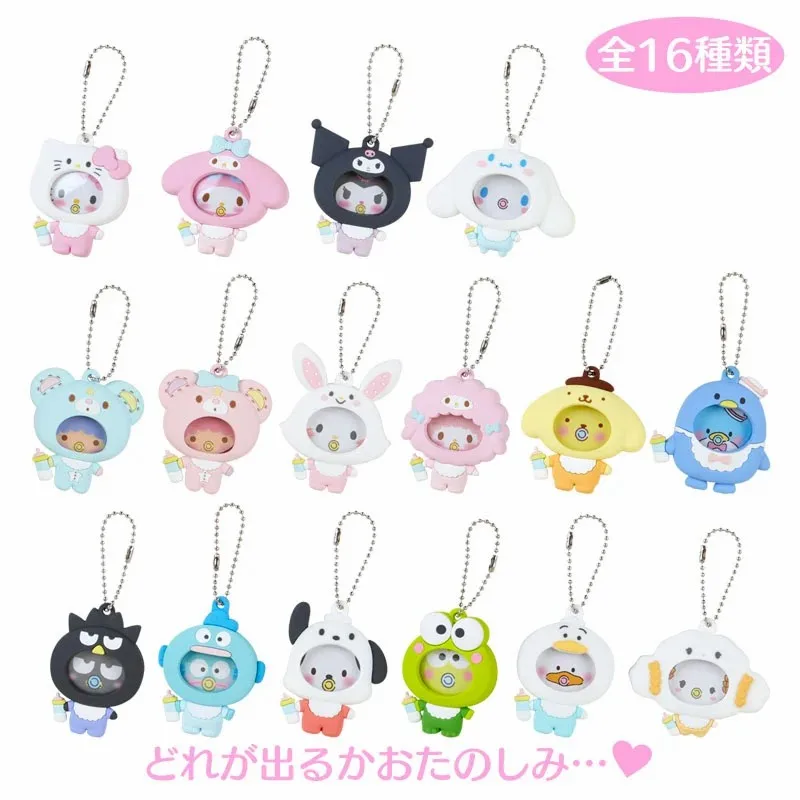 Брелок Sanrio в мультяшном стиле для ключей Мелодия когимун фортепиано Keroppi Tuxedosam Набор подвесок аниме фигурки