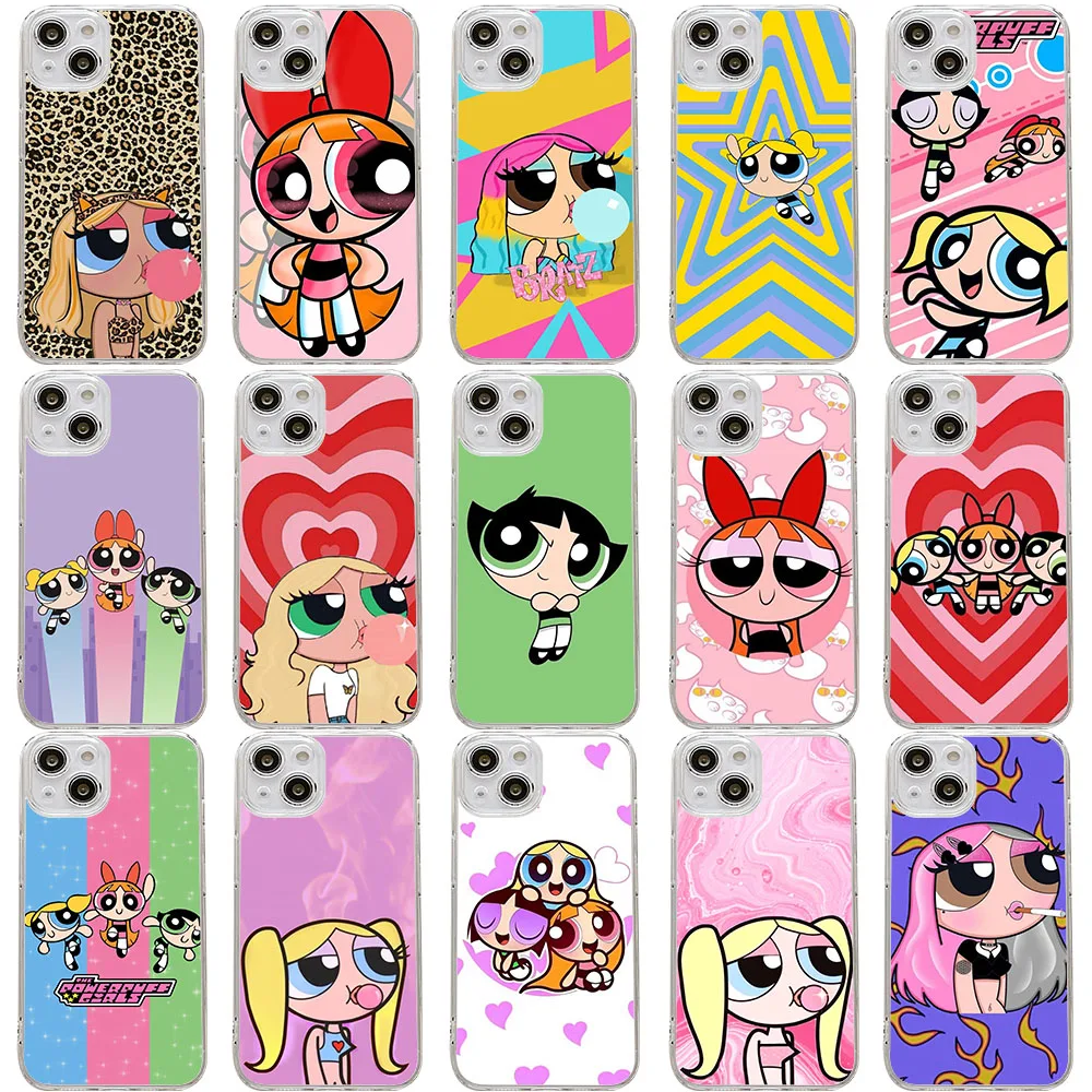 Мягкий чехол для девочек TS-46 Powerpuff для Tecno POP 4 AIR 5 5P Camon 15 16 17 17P 18 18T 18P 18i 19 Premier Neo Pr
