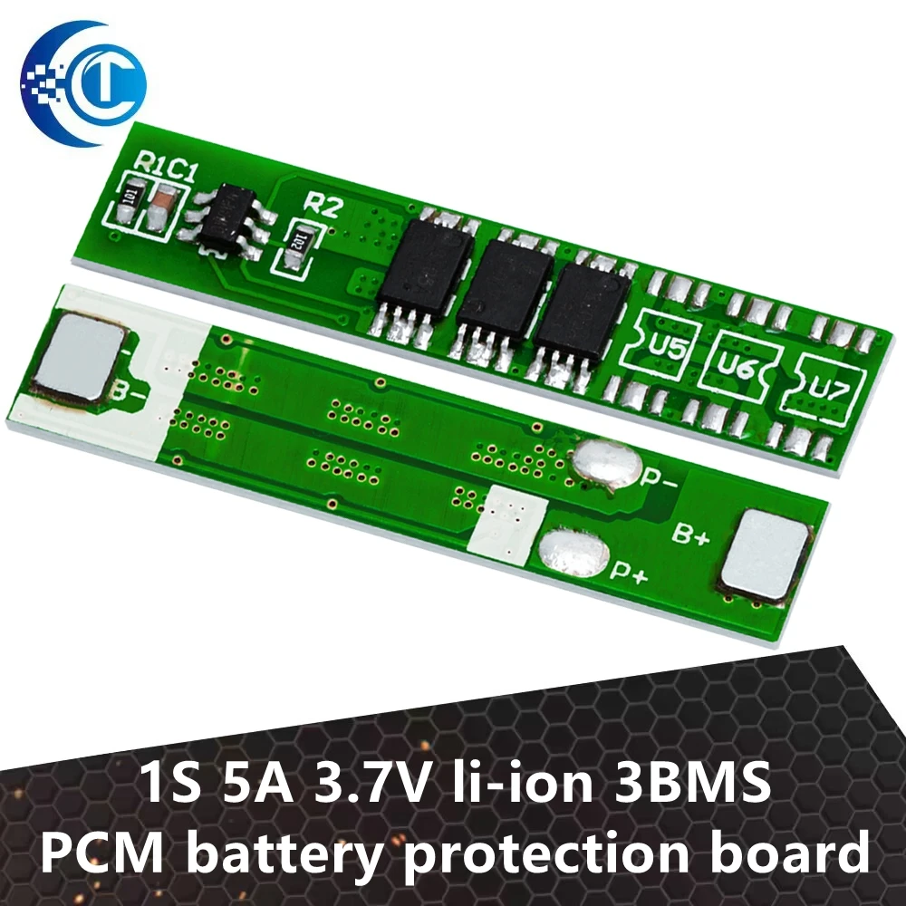 1 шт./5 шт., защитная плата 1S 5A 3,7 V li-ion 3BMS PCM для литий-ионного аккумулятора 18650