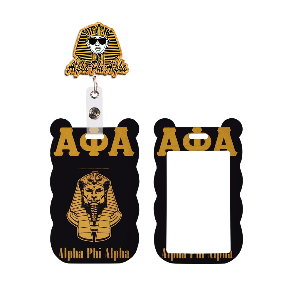 Новый Alpha Phi Alpha Fraternity Man Ремешки Держатель для бейджа Ремешок для рабочей карты Доступ к автобусу ABS Держатель для карт Брелки Аксессуары (art.: 3920d066a6e5f) - 3920d066a6e5f