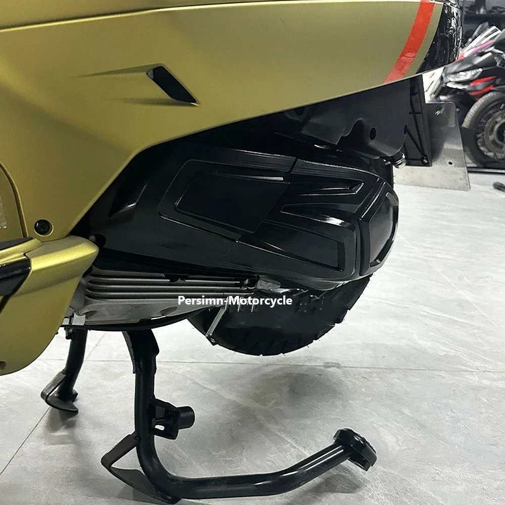 Фото GTS 300 GTV 300 мотоциклетная трансмиссия, теплозащитный экран, крышка двигателя, защита двигателя, левые аксессуары для Vespa GTS300 GTV300 №4