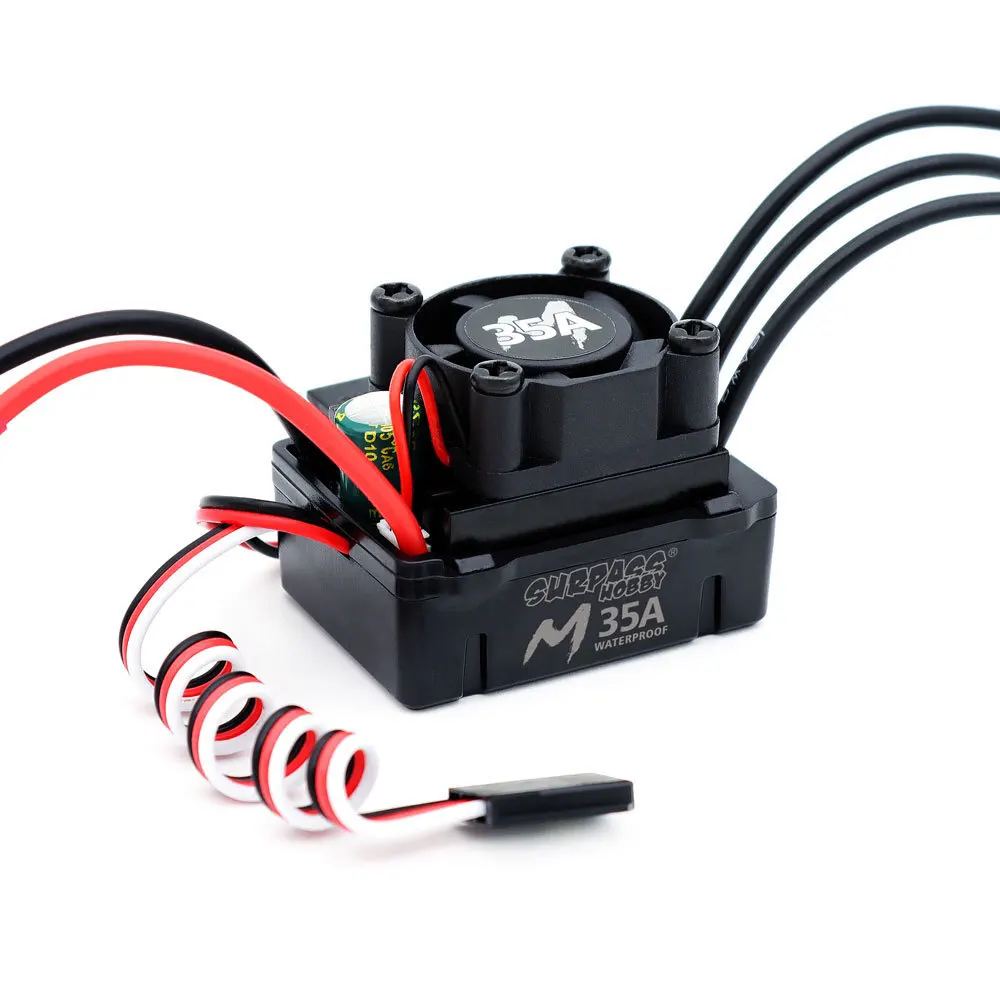 Фото Модернизированный SURPASS-HOBBY M35A ESC 2-3S Встроенный водонепроницаемый регулятор скорости BEC Подходит для игрушечных машин 1/16 1/18 №3