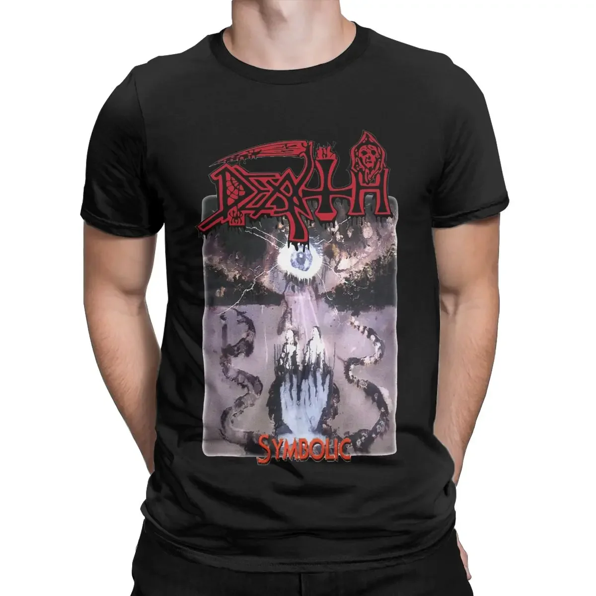 Футболка с металлическим ремешком Death Simbolic, новинка 1995, мужская и женская хлопковая футболка с коротким рукавом, уникальная одежда