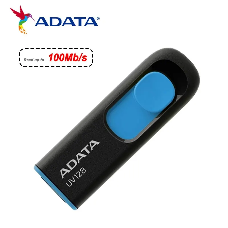 USB флеш-накопитель ADATA USB 3,2, брелок для передачи данных, 100 Мб/с, флеш-накопитель, карта памяти, флешка 16 ГБ 32 ГБ 64 ГБ 128 ГБ для компьютера