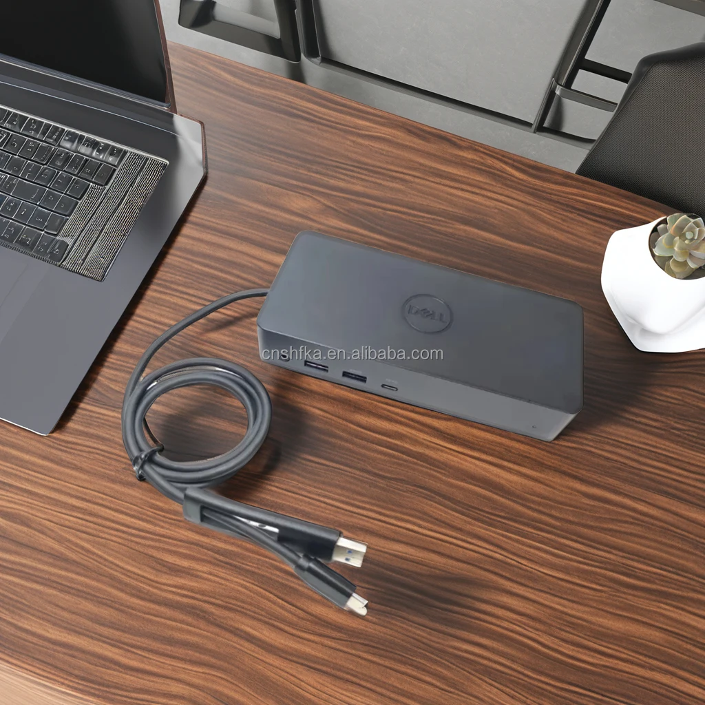 Док-станция D6000 USB-C с блоком питания 130 Вт, кабель док-станции USB-c для DELL