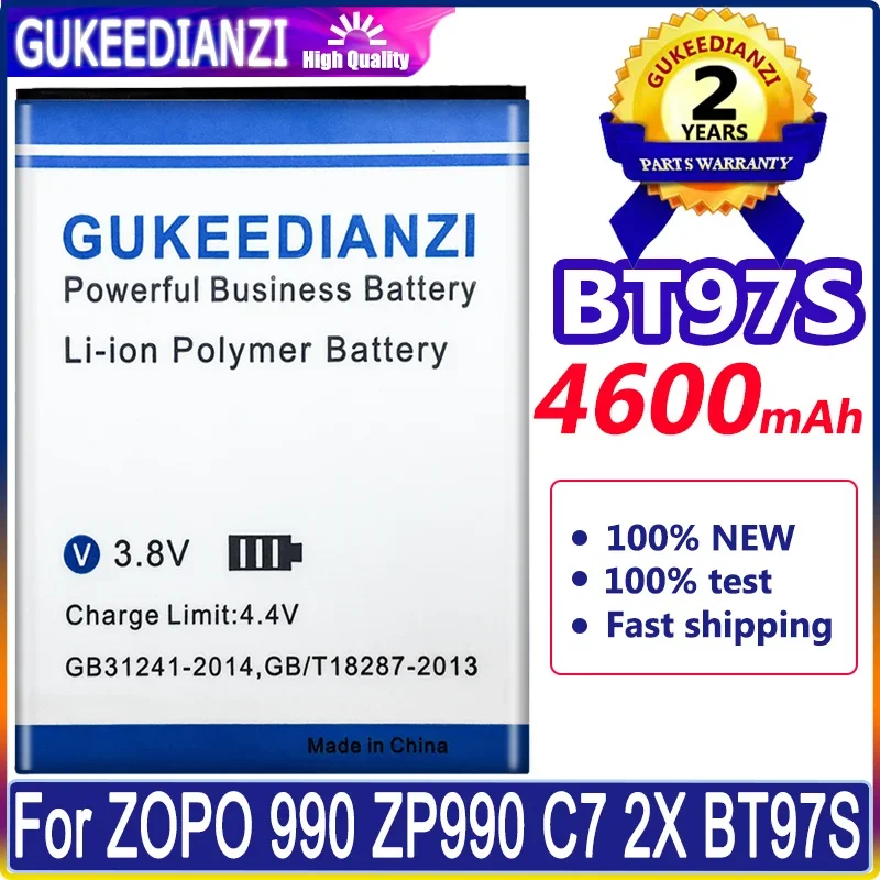 Для ZOPO 990 ZP990 C7 2X BT97S аккумулятор мобильного телефона, прочный аккумулятор 4600 мАч