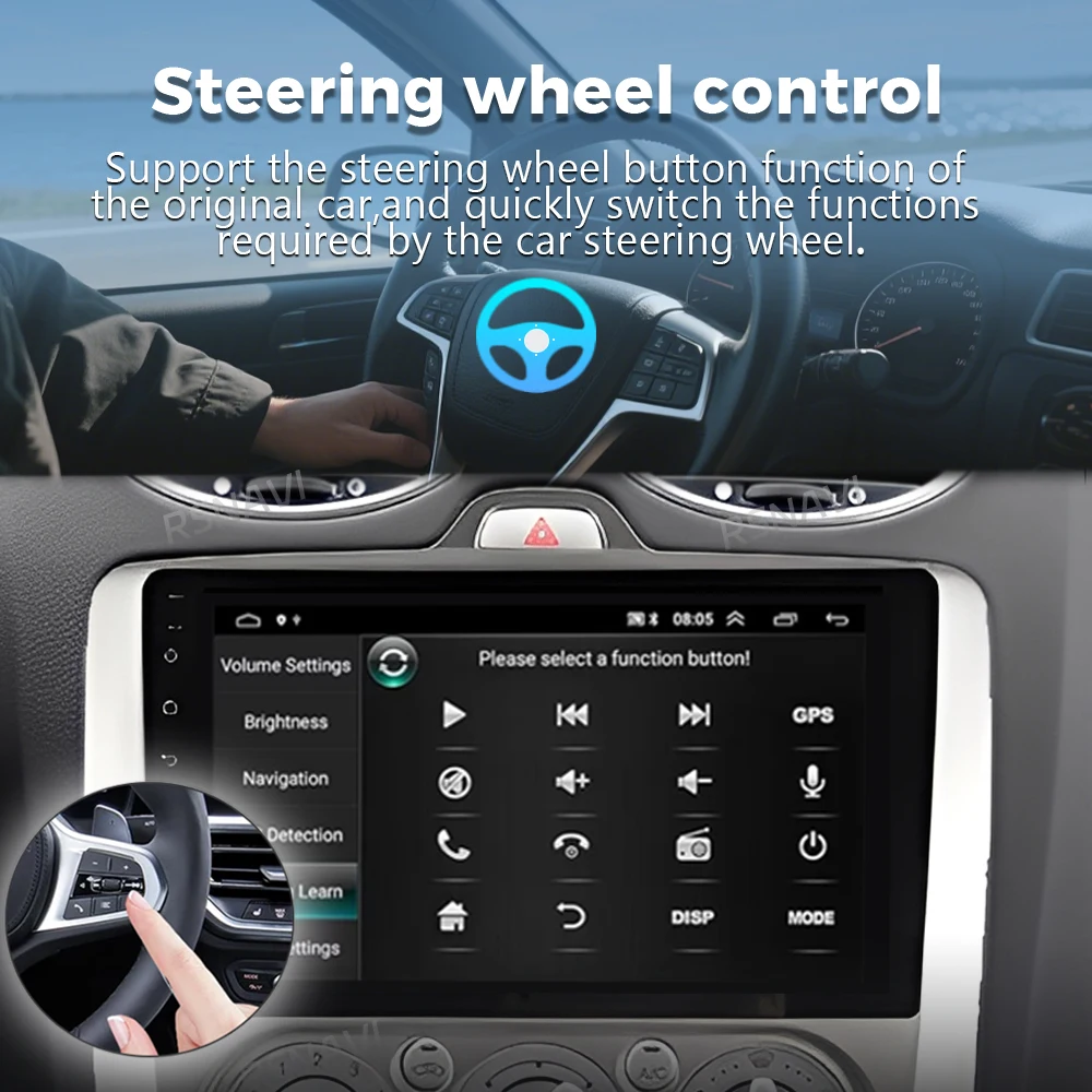 Android 15 для Ford Focus 2 3 Mk2 Mk3 2004-2011 2K QLED Android Автомобильный радиоприемник Мультимедийный видеоплеер BT Стерео CarPlay Головное устройство (art.: 3920d0d5197b9) - 3920d0d5197b9