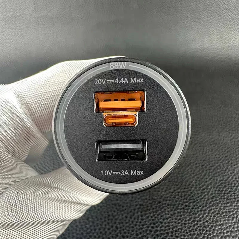 Фото Оригинальное автомобильное зарядное устройство Super Charge HUAWEI 88 Вт, двухпортовый кабель с поддержкой PD QC 6A типа C для Huawei Mate 60 50 30 Pro P60 P30 Pro №4